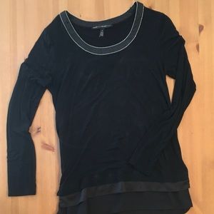 White House Black Market Black Tunic